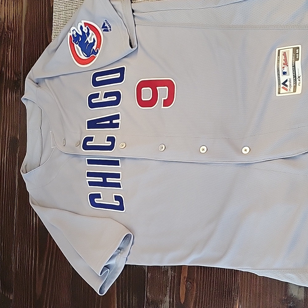 Authentic Chicago Cubs Javier Baez Jersey Majestic 44